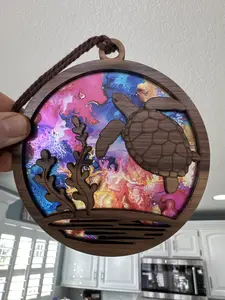 Sea Turtle Suncatcher for Sunny Window