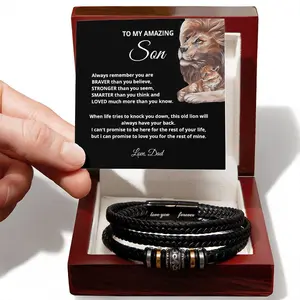 Birthday Gift For Son Bracelet Present From Dad or Mom To Son Gift On Christmas Parent Gift For Grown Up Son Meaningful Xmas Gift
