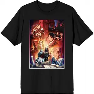 Fullmetal Alchemist Brotherhood Memory Flashback Graphic T-Shirt, Men's Crew Neck Short Sleeve Black Casual Streetwear Anime Fan Tee