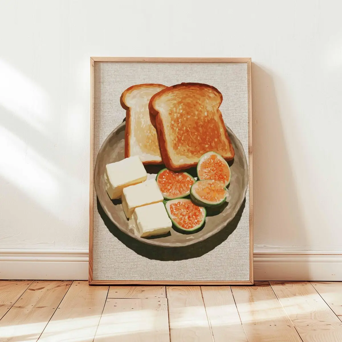 Breakfast Poster, Kitchen Wall Art, Food Print, Morning Meal Decor, Brunch Poster, Cafe Style Gift, Dining Room Print, Unframed