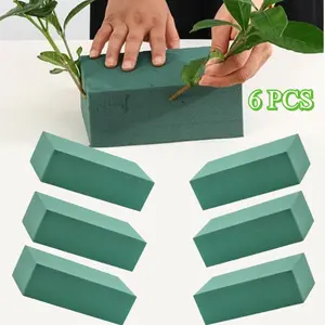 6 Pcs Floral Foam Blocks for Flower Arrangement,Wet and Dry Green Floral Foam for Wedding,Birthdays,Home Decorations (Small Size 5.5” L x 3.1” W x 1.7” H),Halloween gift,Hand Tools Kits set