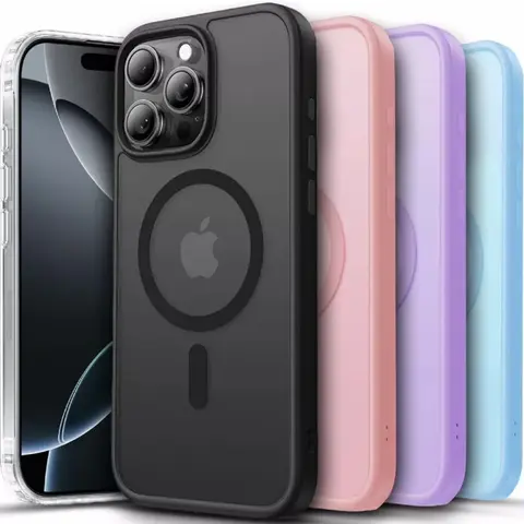 Shockproof Case for iPhone 18 17 Air 17e 16 16e 15 14 13 Plus Pro Max Compatible with MagSafe, Translucent Matte Back Slim Phone Cover