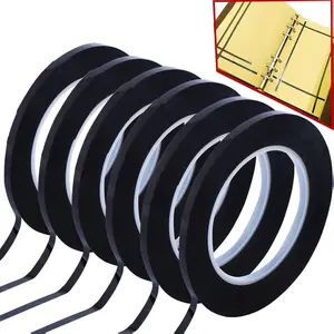 6pcs 3mm 1/8 inch Lightning Width Graphic, 108 Feet Feet Long per Roll, Whiteboard Pinstripe Tape Grid Marking Gridding Self Adhesive Artist Tape Black