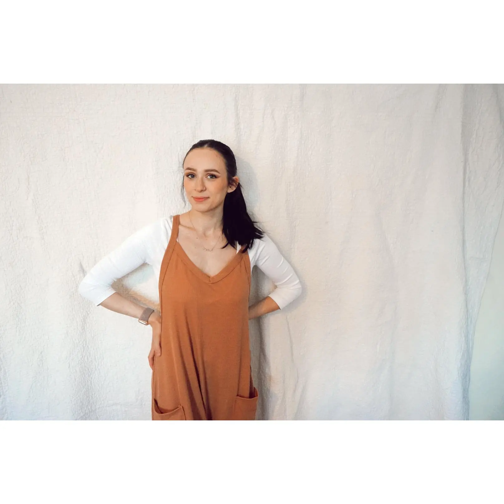 Camel Harem Jumpsuit