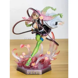 Gk Demon Slayer Kanroji Mitsuri Action Figure Statue 22cm Kimetsu No Yaiba Figurine PVC Collection Ornaments Model Toys Gifts