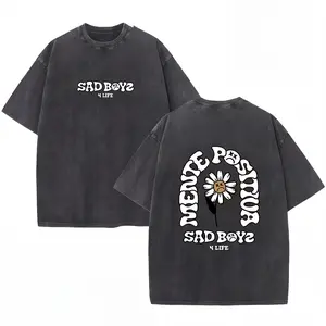 MoodTees SAD BOYZ Vintage Washed Retro Cotton Graphic T-Shirt – American streetwear tee with SAD BOYZ print, casual short sleeves, crew neck, 100% soft breathable cotton, comfortable relaxed fit, trendy everyday wear, perfect for gifts and layering