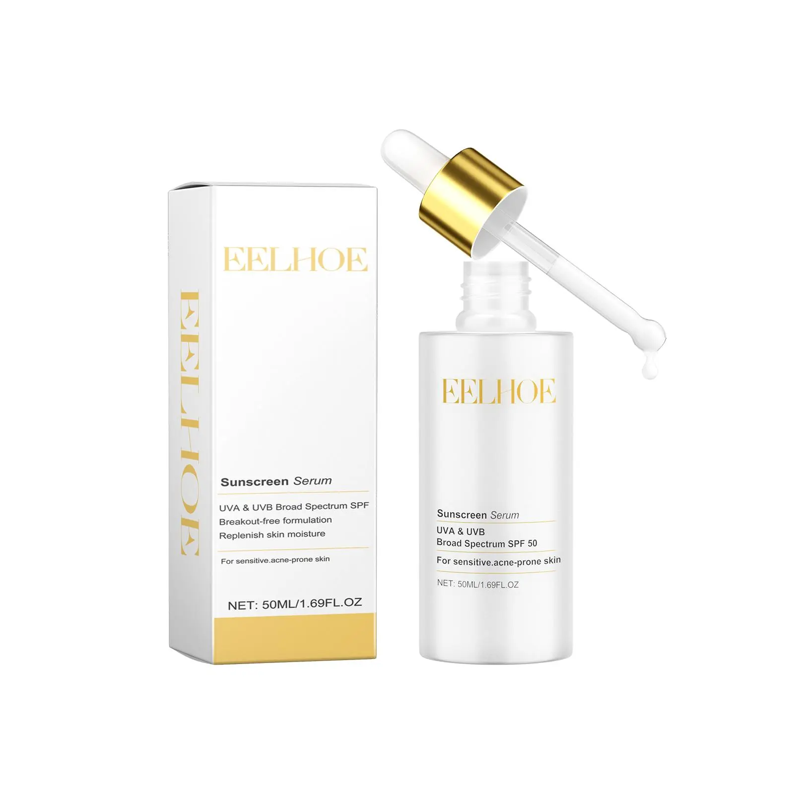 EELHOE protective serum, outdoor protection brightening skin tone moisturizing non-greasy moisturizing skin protective serum