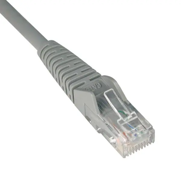 TRIPP LITE High-Speed Copper Wire RJ-45 (M)-to-RJ-45 (M) Patch Cable, 5 ft, 550MHz Data Transfer, Snagless Boot, Stable Performance, UL Verified (N201-005-GY), Ethernet Cable