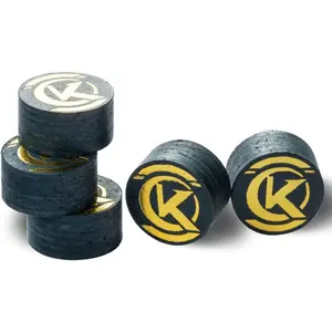 14mm Pool Cue Tips - 6 or 9 Layer Laminated Cue Tip, S/M/H Hardness Options, Durable Billiard Cue Replacement Tip