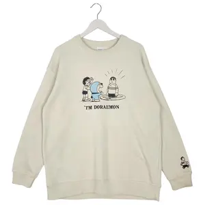 [Sale Up To 60%] - Vintage Doraemon  Sweatshirt White Logo