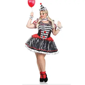 Plus Size Darling Harlequin Costume Set