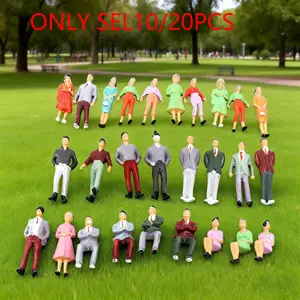 Random 10/20 Miniature Sandbox Figures, Colorful Small People Model, Scene Building Accessories, Desktop and Garden Decorations