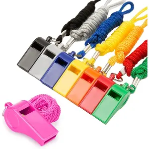 8-Pack Loud 120dB Safety Whistles with Lanyard - Bright Colored Plastic  Whistles for , Coaches, Lifeguards,  Kits & Outdoor Activities