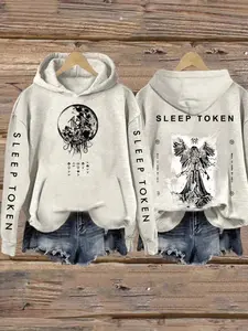 Sleep Token - Logo & Reaper Angle Print Vintage Sweatshirt - Hoodie, Perfect Gift For Fans, Shirt For Men, For Women Sleeves With Designss