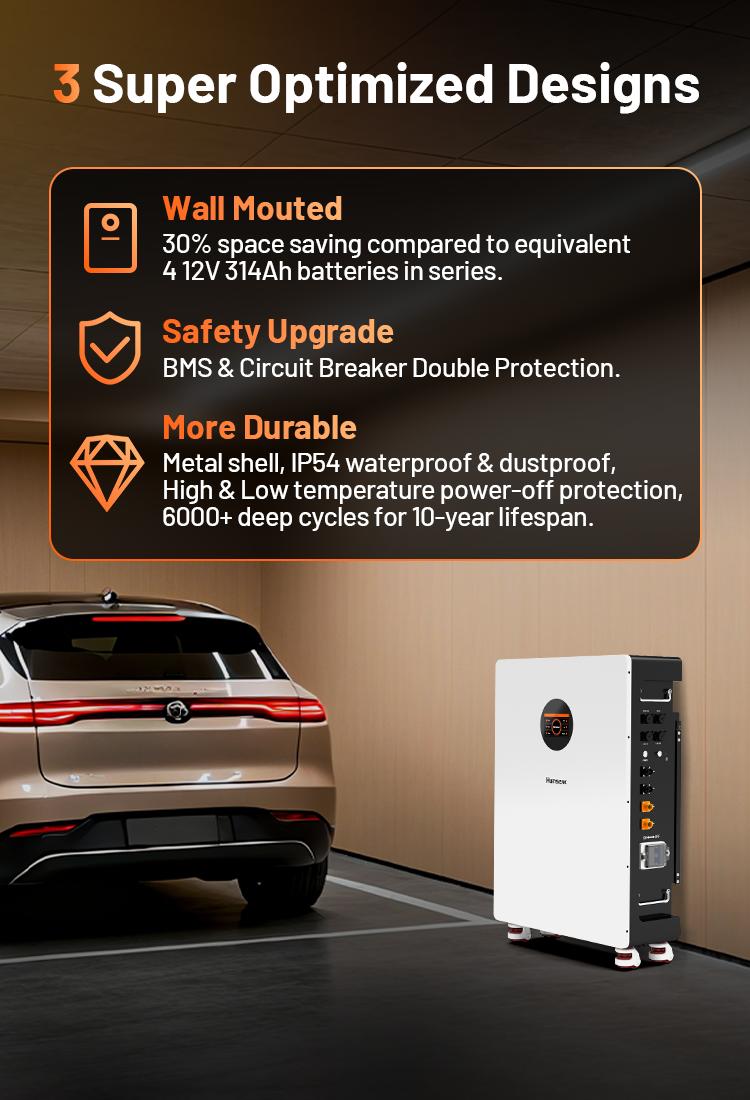 【2PACK】【Truck Delivery】HumsiENK 48V 314Ah LiFePO4 Lithium Battery - Offgrid power & Solar System Compatible, Bluetooth, Active Balancing, Wall-Mounted, 16kWh,  LCD Monitor, Grade A Cells, 15000+ Cycles, 10-Year Lifespan for Home Energy Storage