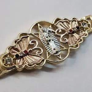 santa muerte bracelet with butterflies Female