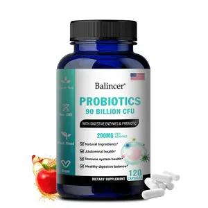 Balincer Probiotic Health Supplement Supports digestive health Supports immune health 120 Capsules