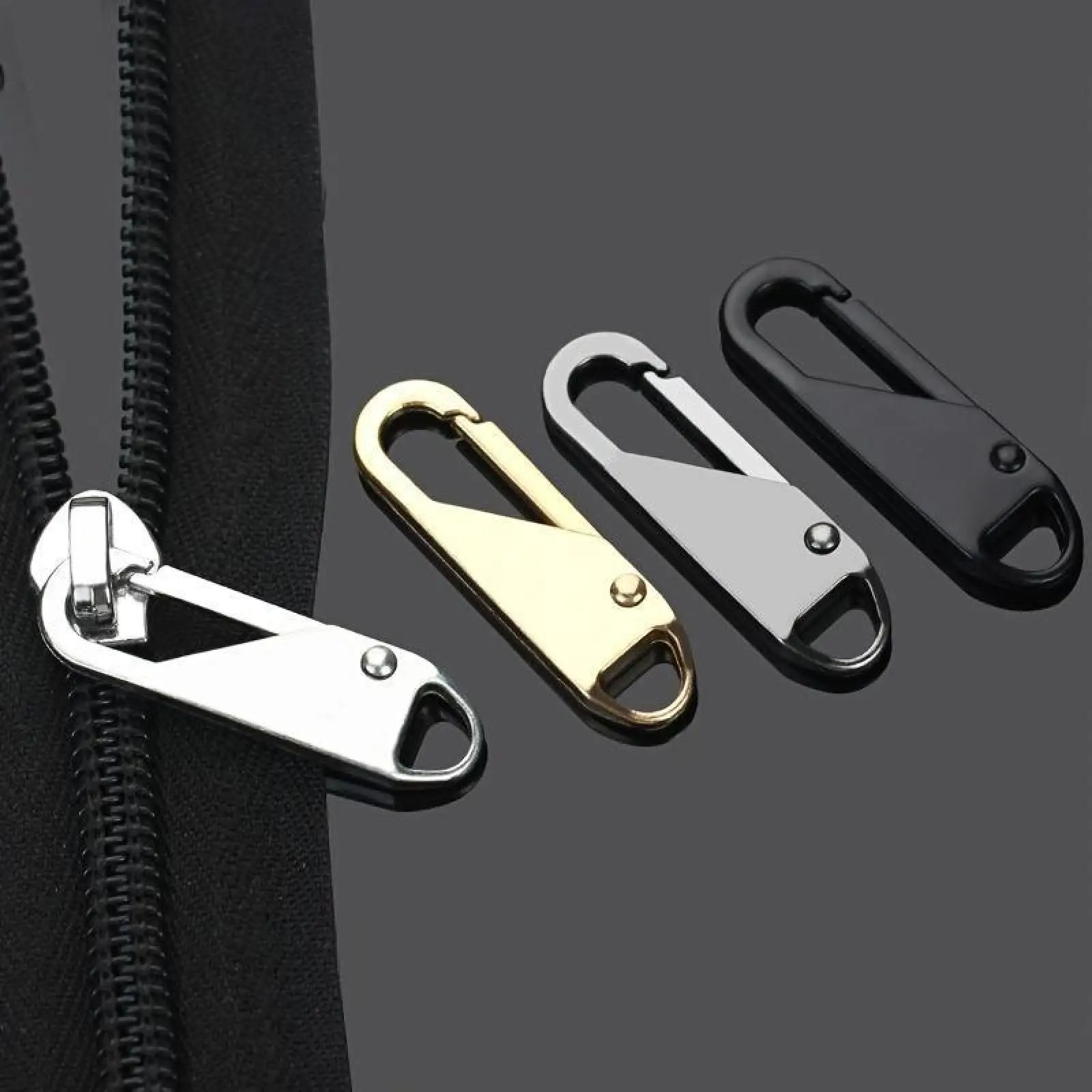 20 removable keychain zippers for quick fixes, suitable for crafts and accessories, universal zipper pulls, creative replacement zipper pulls.