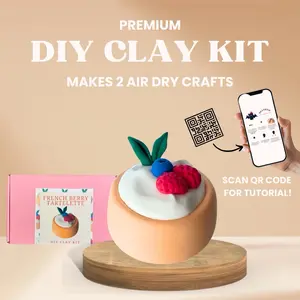 DIY Premium Air Dry Clay Kit with Instructions - French Tartelette