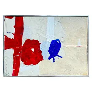 Untitled Abstract Painting by George Bauer Dunbar, 1927-2024 (Action Series, 1950-1960)