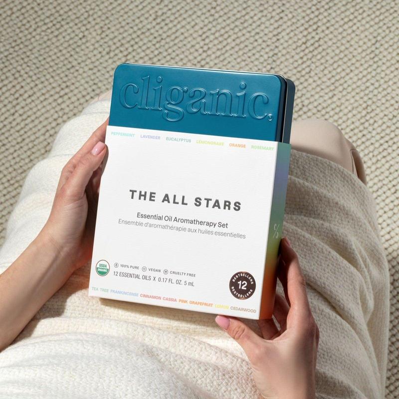 Organic Aromatherapy Set (Top 12) - Lavender & Lemon Essential Oil Solution - Healthcare Wellness Treatment Fitness Healthy