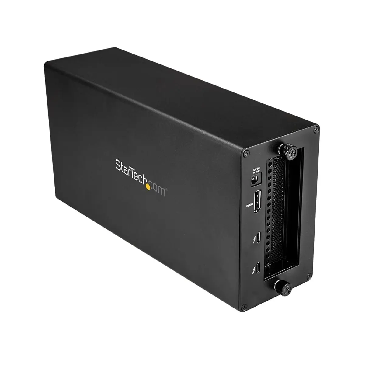 StarTech Thunderbolt 3 PCIe Expansion Chassis with DisplayPort, Half-Length PCIe Card, 40Gbps Bandwidth for Laptop Users, Windows Computers, Dual Monitor Setup & Storage Expansion Hard Drives