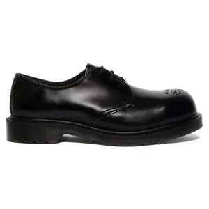 Dr. Martens 1461 Analine Leather Steel Toe Shoes Black (men) by StockX