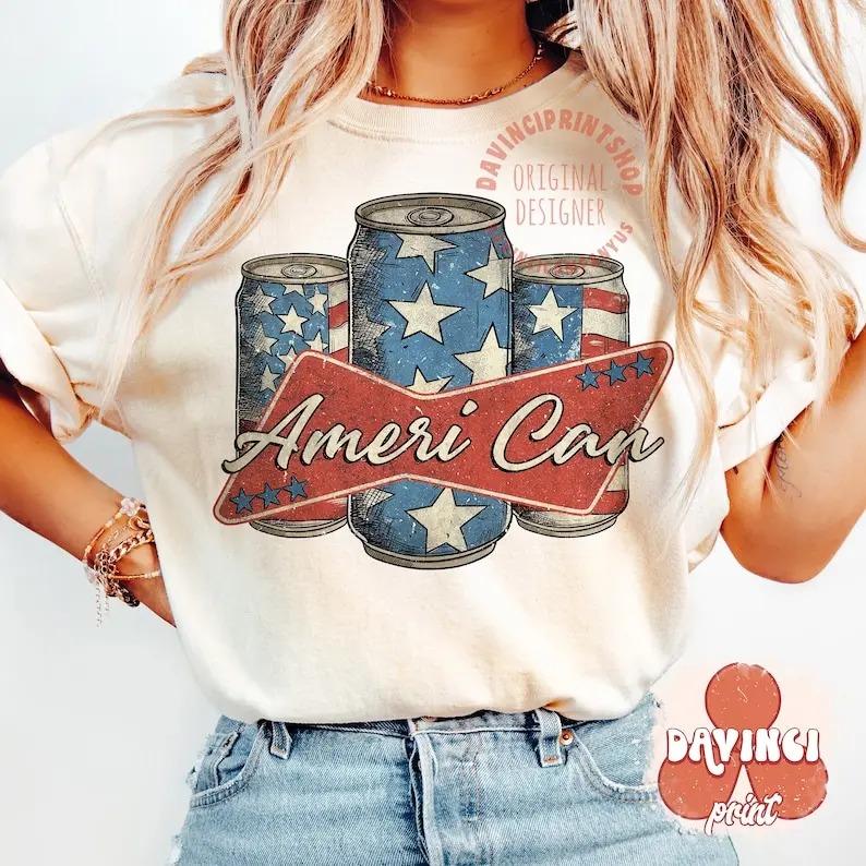 Retro 4th of July T-Shirt, Vintage USA Patriotic Graphic Tee, Independence Day Shirt, Red White Blue Unisex Gift