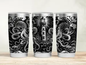 20 Oz Lighthouse Engraved Tumbler
