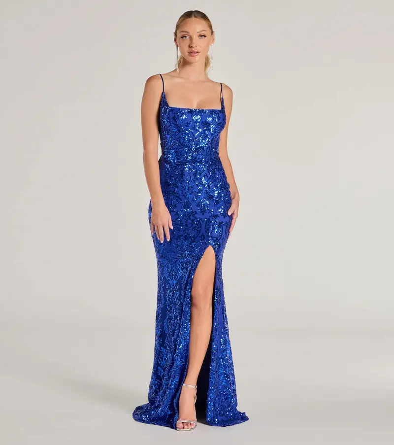 kehlani formal floral lace slit mermaid dress - TikTok Shop