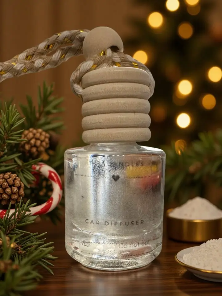 Christmas Pine Car Diffuser - Aroma on the Go, Odor Control, Stress Relief, Compact and Stylish