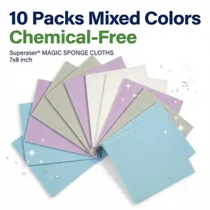 clean cloth.Superaser Magic Sponge Cloths ECO Friendly Absorbent Cleaning Cloth for Kitchen House Cleaning