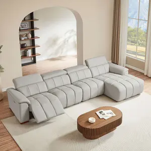 Carlux 4 Seat Wall-Hugger Electric Reclining Sofa Sectional