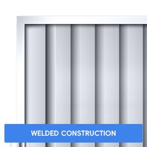 GARVEE Hood Filter, 5 Grooves Commercial Kitchen Range Hood Filter, 430 Stainless Steel, For Grease Rated Commercial Kitchen Exhaust Hoods, 6-Pack - 19.5 x 19.5 Inch