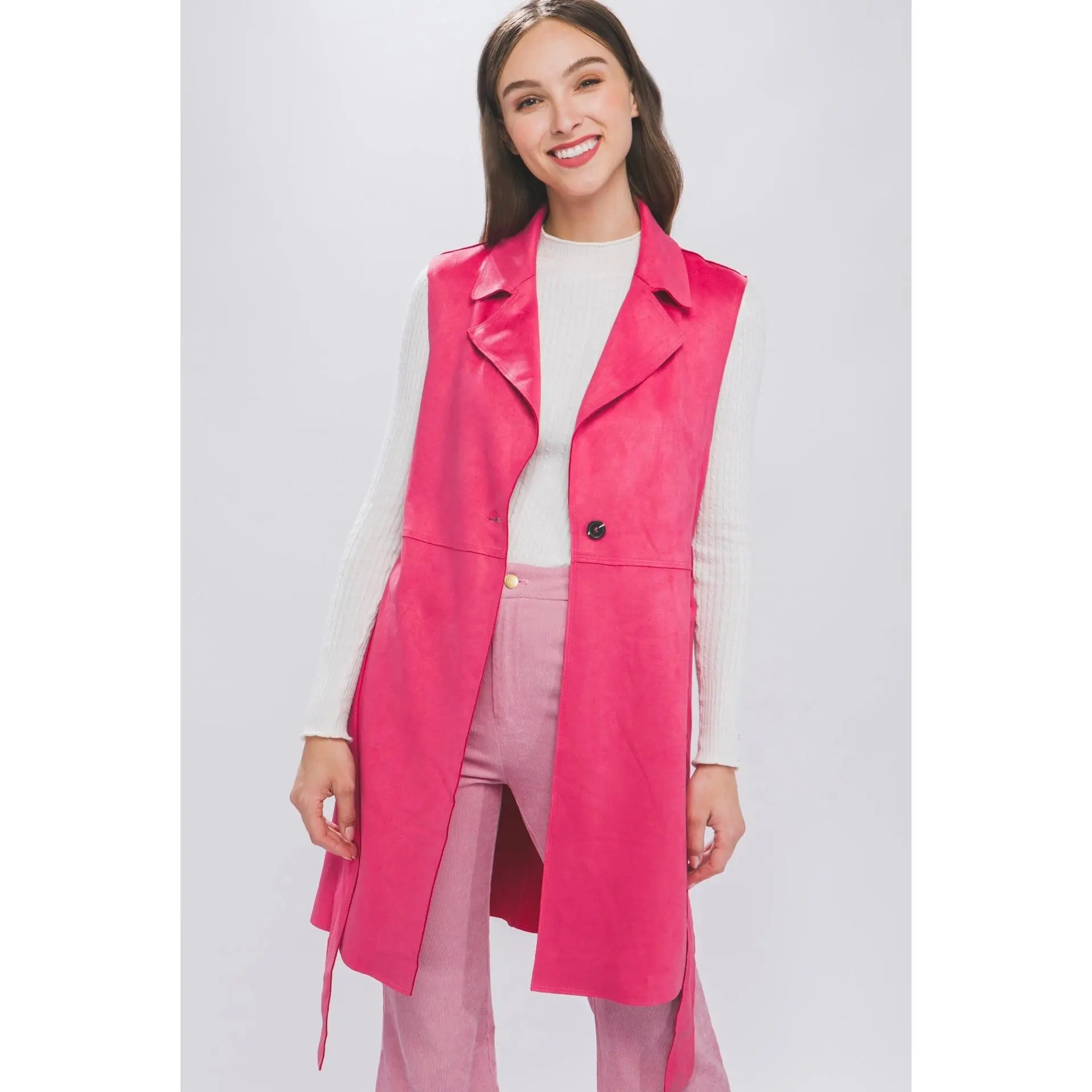 Carmen Suede Long Blazer