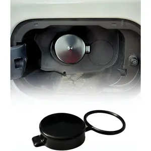 Tethered 2.375inch ID, Capless Gas Cap Dirt, Water & Dust Cover and Fuel Funnel Bundle Compatible With GMC, Chevrolet, Buick & Cadillac