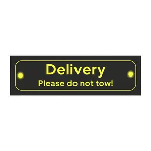Do Not Tow Delivery Driver Car Magnet 10x3 inches