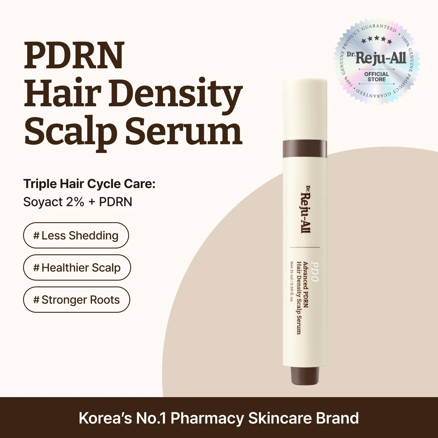 Dr.Reju-All Advanced PDRN Hair Density Scalp Serum 0.5 Fl Oz