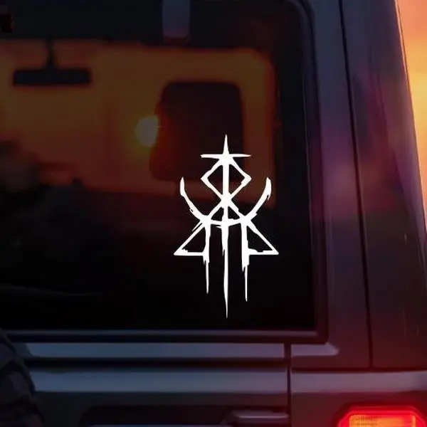 Lorna Shore Immortal Logo Vinyl Car Decal – Deathcore Band Symbol Sticker for Car Window Laptop Tumbler – Extreme Metal Music Decal for Lorna Shore Fans