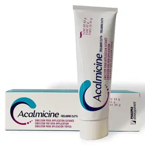 Acalmicine Emulsion Skin Healing with 0.67% Trolamine for Wound Care & Sunburn Relief - Fragrance-Free, Comfortable Application