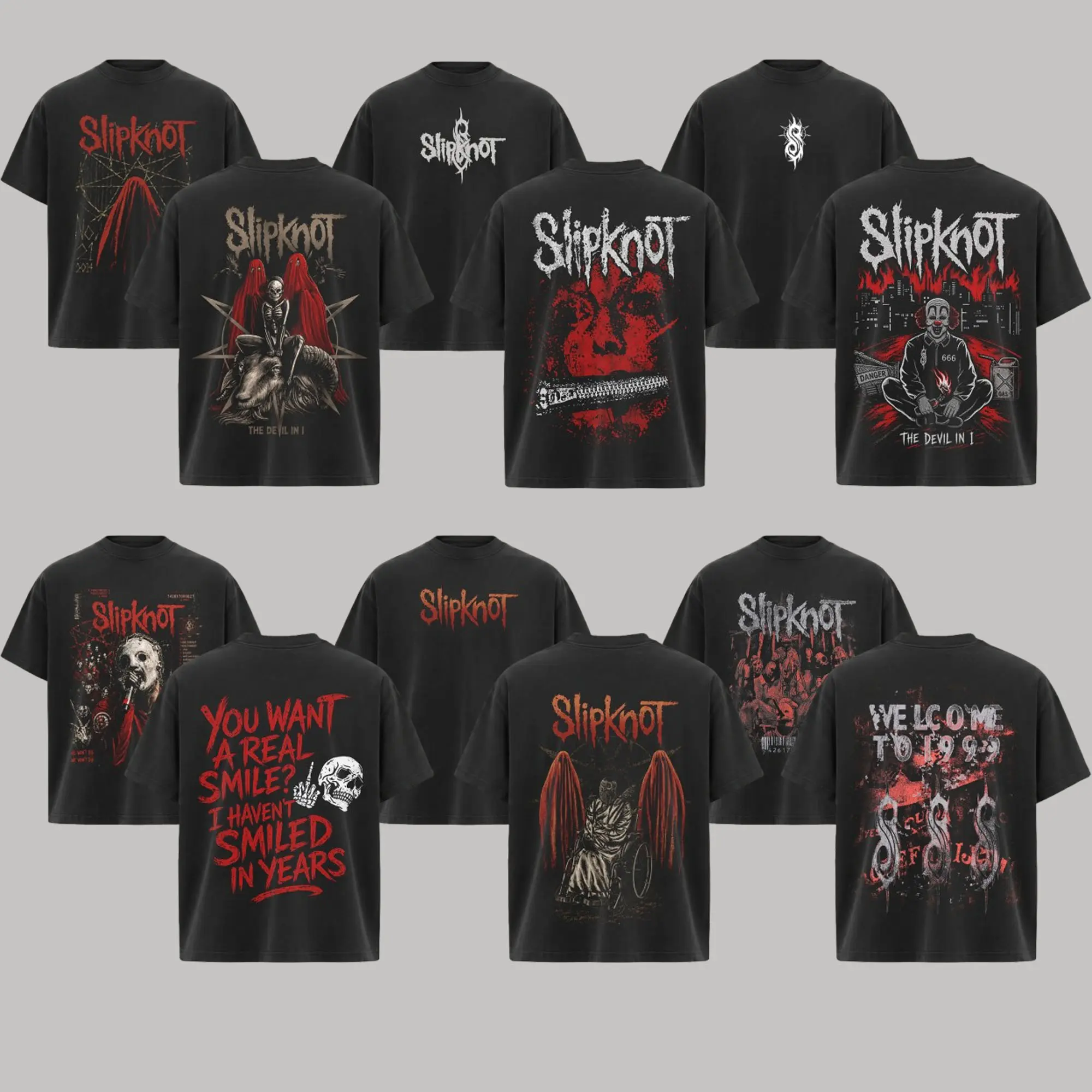 [Collection] ReTro Slipknot Band T-Shirt , Slipknot T-shirt , Rock Band Shirt, Retro Music Tee, Rock Music Lover Shirt, Vintage Band Shirts Casual Fabric Fit Top , Top Men's and Women's Clothing