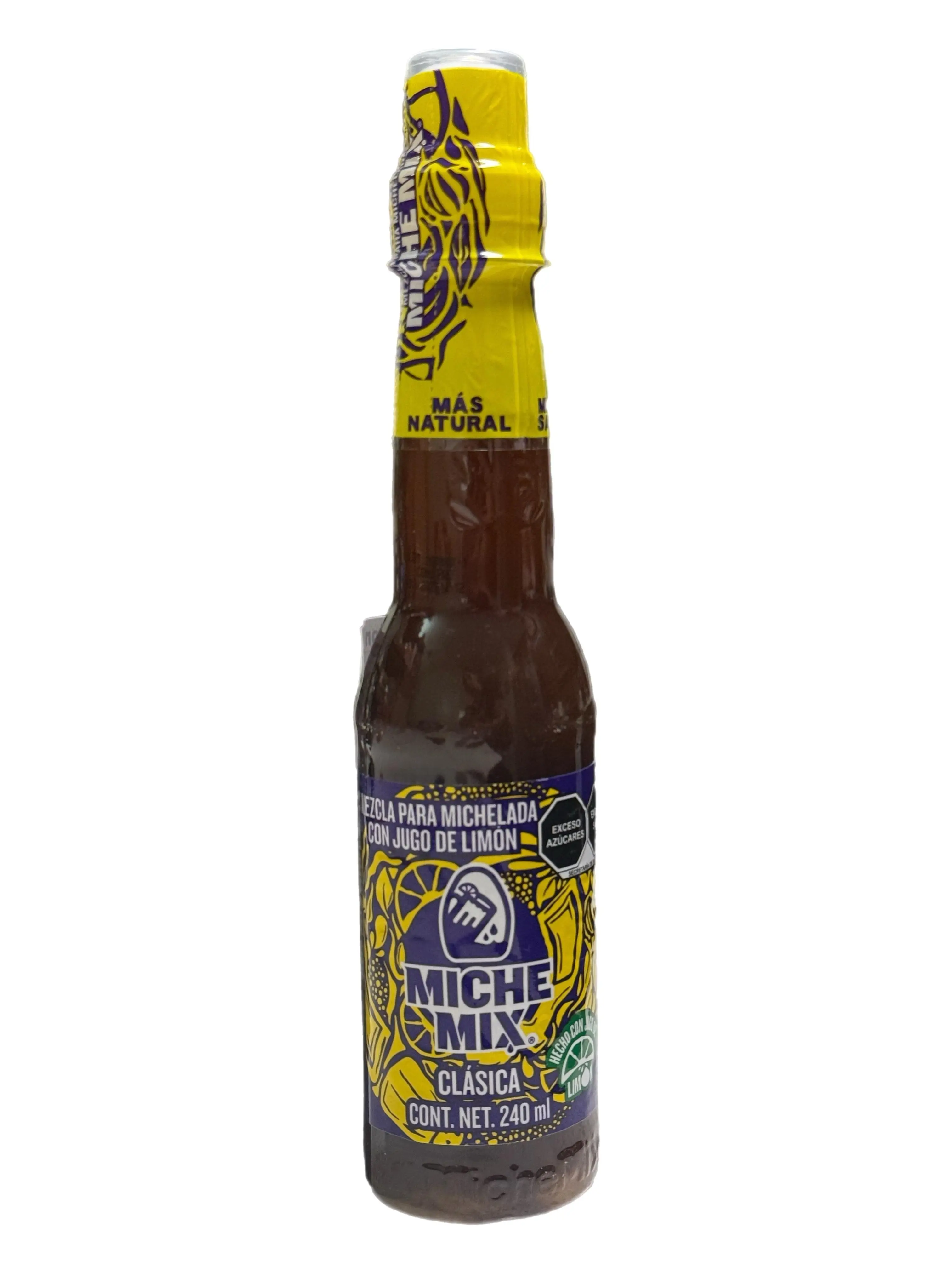 Miche Mix Clásica Mezcla Para Michelada Con Jugo De Limón – Mexican Michelada Mix with Lime Juice – 240 mL (8.12 fl oz)