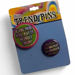 Mcbling Button Pins Y2K Vintage Button Pins Mcbling Trashyy2k Aesthetic for Womenswear Jean Accessories