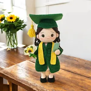 Handmade Graduation Gift – Custom Crochet Graduate Figure, Personalized College Grad Keepsake, Unique Graduation Present