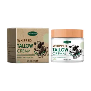 1 Piece Grass-Fed Beef Tallow Gentle Skin Cream for Moisturizing and Hydrating, Relieves Dry Skin for a Radiant Glow, Nourishing Balm for Skincare, Moisturizer