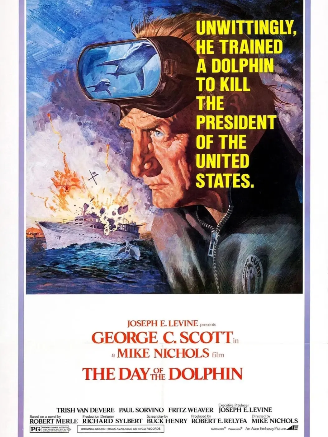 The Day of the Dolphin Movie Poster No Frame High Quality Wall Art