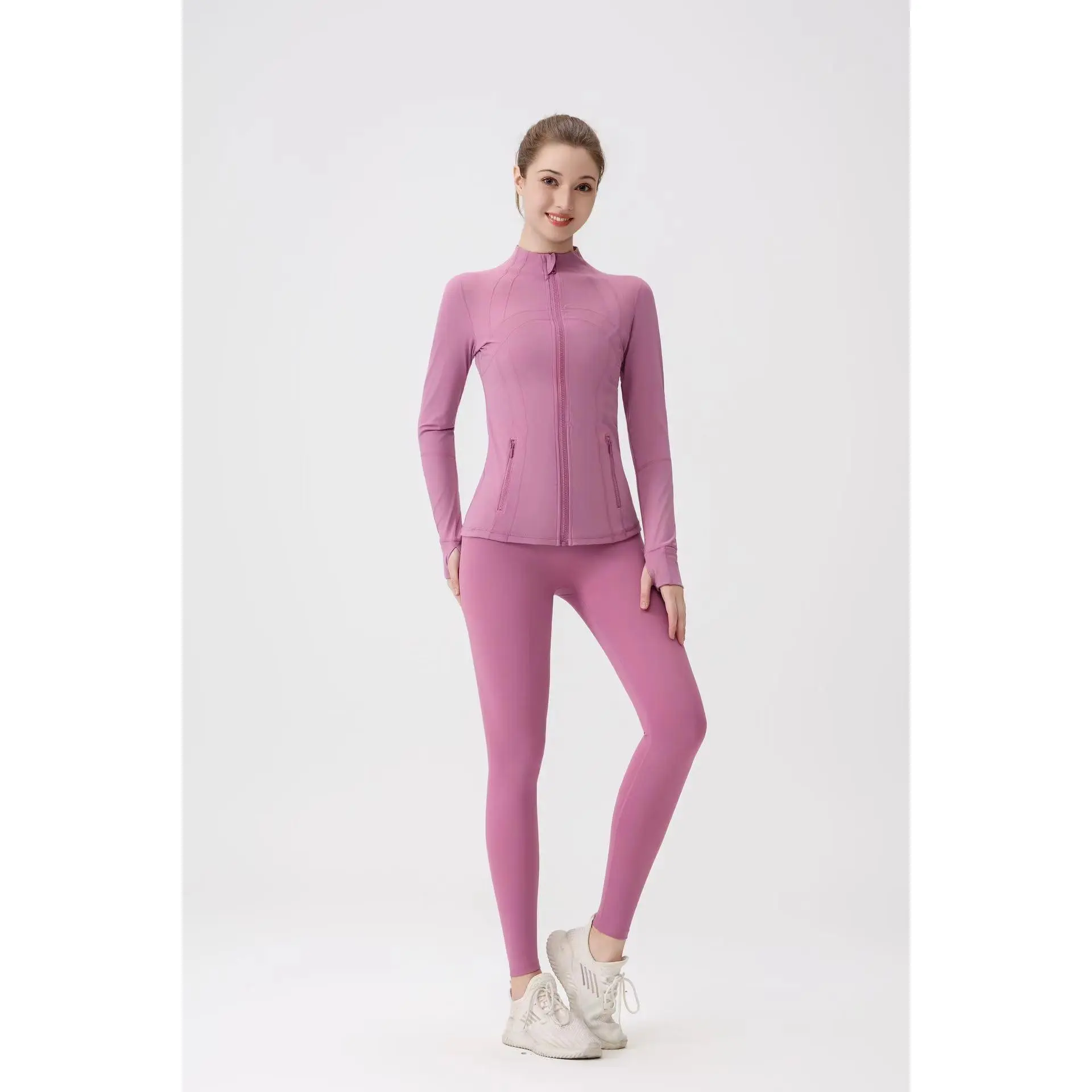 Velvet powder [yoga pants+jacket] origin