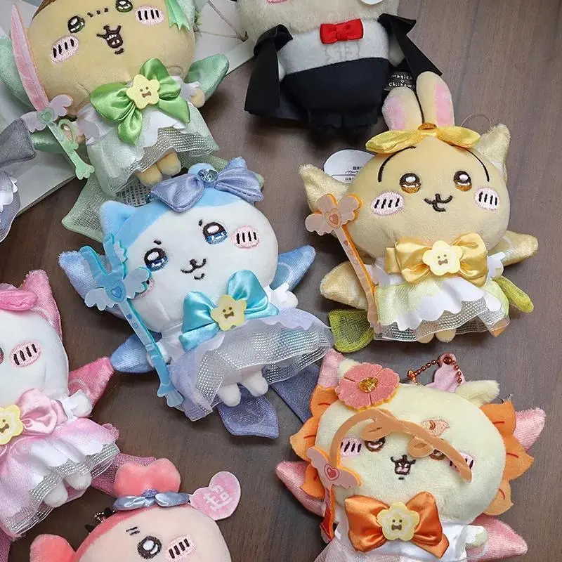 Chiikawa Magical Girl Plush Doll Keychain Kawaii Hachi Usagi Cute Cartoon Backpack Pendant, Adorable Magic Themed Plushie