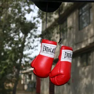 Mini Boxing Glove Car Rearview Mirror Hanging Ornament, Christmas Decoration for Cars, Interior Accessory, Car Trinkets