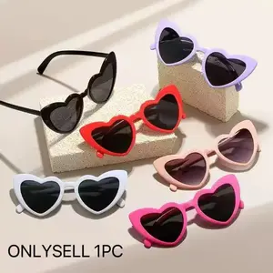 Heart-Shaped Sunglasses for Party Props, Fashion Cat Eye Heart Glasses, Retro Heart Sunglasses, Party Supplies, Party Decorations